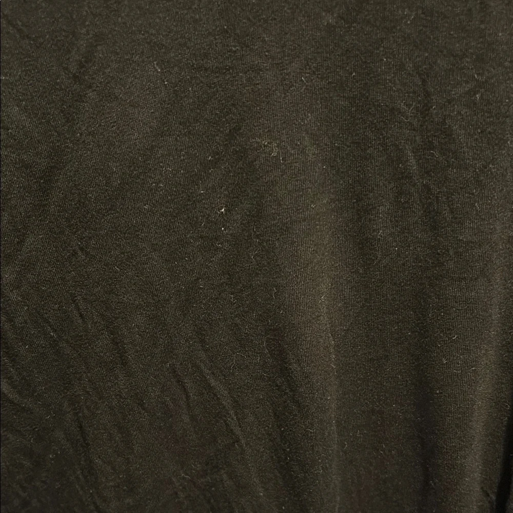 Reformation Black Cropped Top long sleeve small preloved thin lightweight - Picture 2 of 11